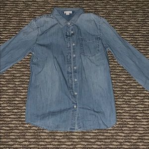 Girls crewcut Denim button down
